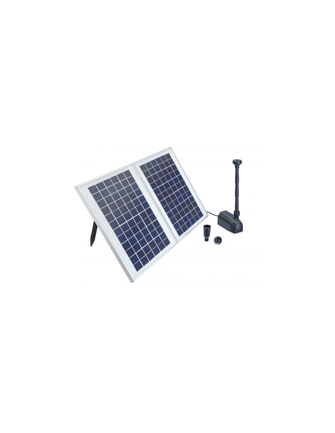 Fuente Solar Pontec 1600 kit completo con bomba y paneles solares