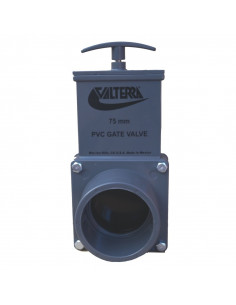 Válvula guillotina Valterra 75mm para filtros y estanques