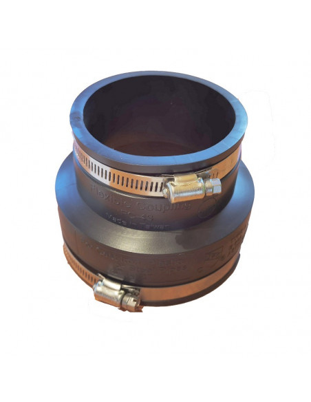 Reductor flexible 4x3" para conectar tubo Ø110 con tubo de Ø90mm