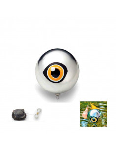 Espanta garzas esférico flotante en forma de ojo para estanques