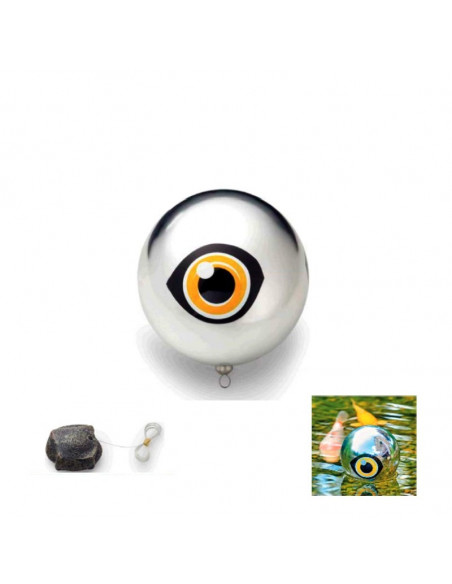 Espanta garzas esférico flotante en forma de ojo para estanques