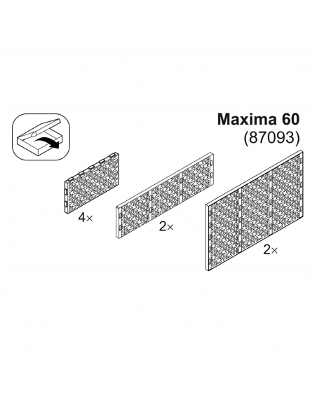 piezas de maxima 60
