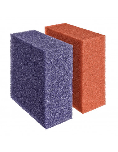 Set de 2 esponjas roja y púrpura Biotec ScreenMatic 12, 40000, 90000