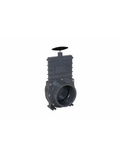Válvula guillotina Valterra 110 mm con paleta de plastico