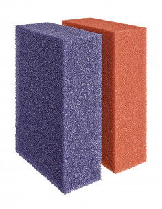 Set de 2 esponjas roja y púrpura Biotec ScreenMatic 36, 60000, 140000