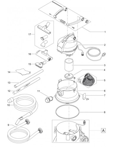 Saco de retención de resíduos con correa - PondoVac 5