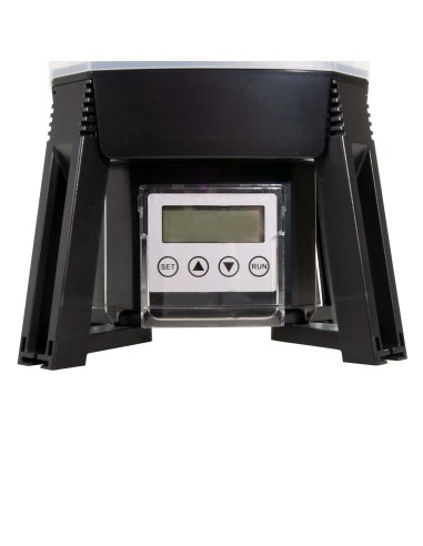 Comedero automático solar de 6 litros vista panel de control