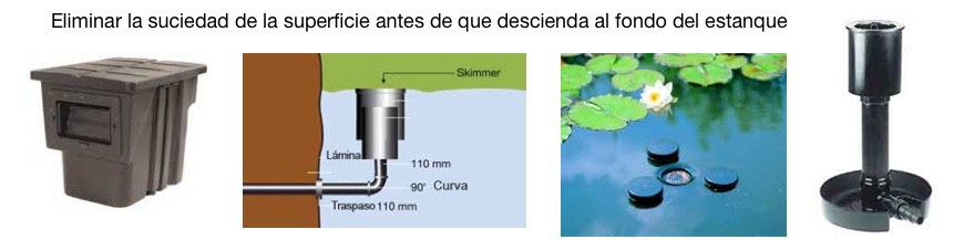 Skimmers para estanques